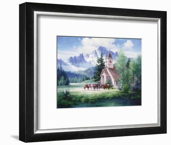 Western Church-unknown Sorenson-Framed Art Print