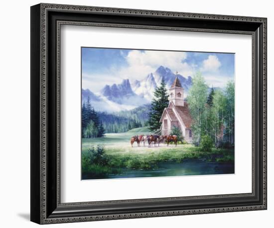 Western Church-unknown Sorenson-Framed Art Print