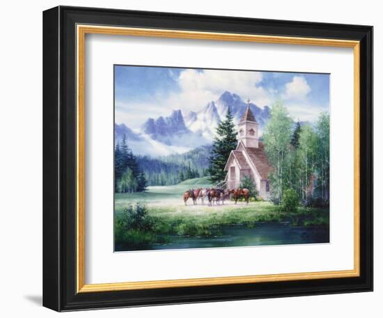 Western Church-unknown Sorenson-Framed Art Print