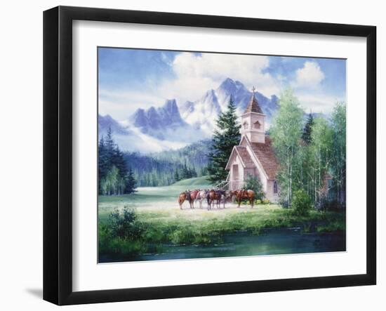 Western Church-unknown Sorenson-Framed Art Print