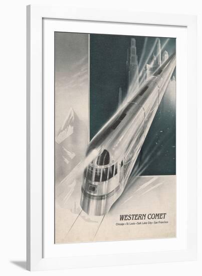 Western Comet-The Vintage Collection-Framed Giclee Print