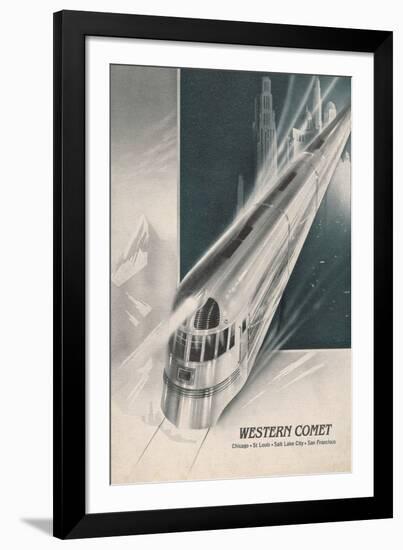 Western Comet-The Vintage Collection-Framed Giclee Print