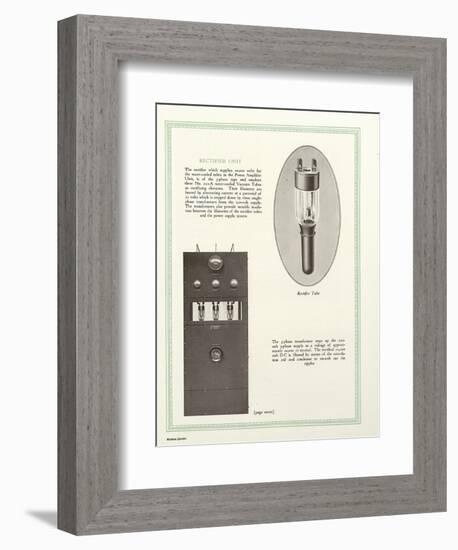 Western Electric Company's Rectifier Unit-null-Framed Giclee Print