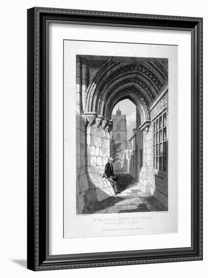 Western Entrance to the Church of St Bartholomew-The-Great, Smithfield, City of London, 1837-John Le Keux-Framed Giclee Print