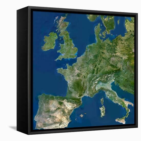 Western Europe-PLANETOBSERVER-Framed Premier Image Canvas