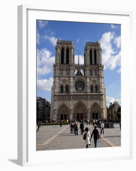 Western Facade, Notre Dame, UNESCO World Heritage Site, Paris, France, Europe-Carlo Morucchio-Framed Photographic Print