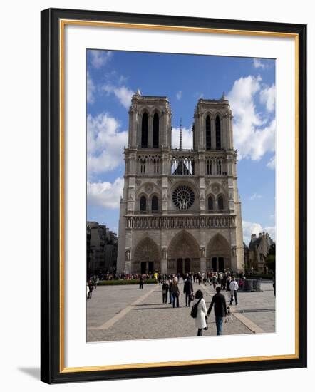 Western Facade, Notre Dame, UNESCO World Heritage Site, Paris, France, Europe-Carlo Morucchio-Framed Photographic Print