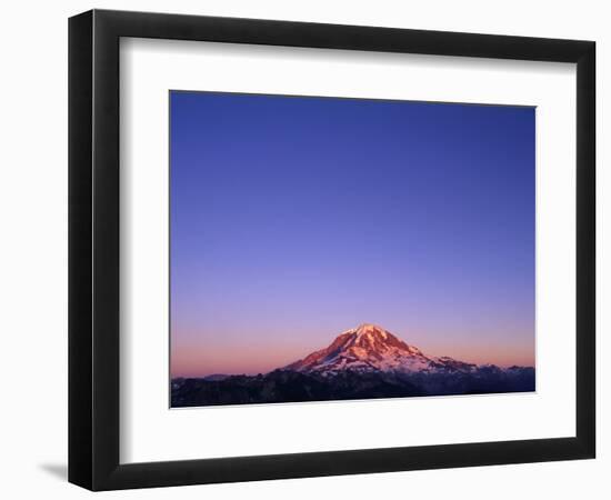 Western Face of Mount Rainier at Sunset-Paul Souders-Framed Photographic Print