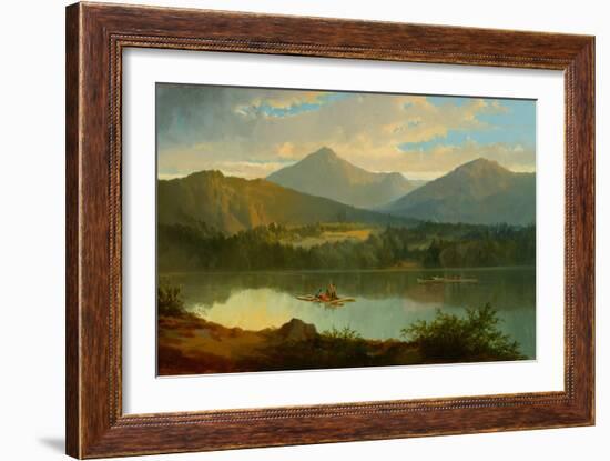 Western Landscape, 1847-49 (Oil on Canvas)-John Mix Stanley-Framed Giclee Print