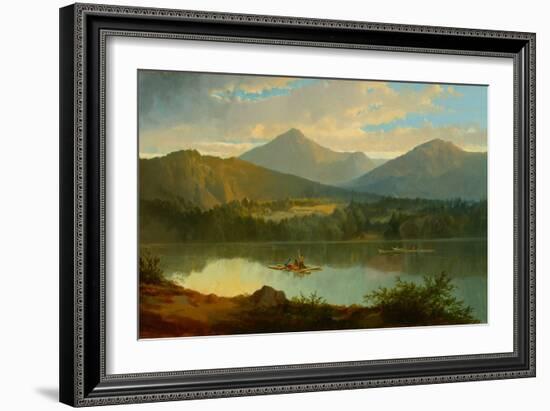 Western Landscape, 1847-49 (Oil on Canvas)-John Mix Stanley-Framed Giclee Print