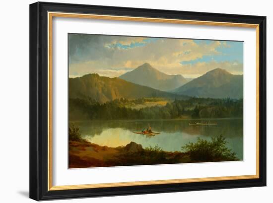 Western Landscape, 1847-49 (Oil on Canvas)-John Mix Stanley-Framed Giclee Print