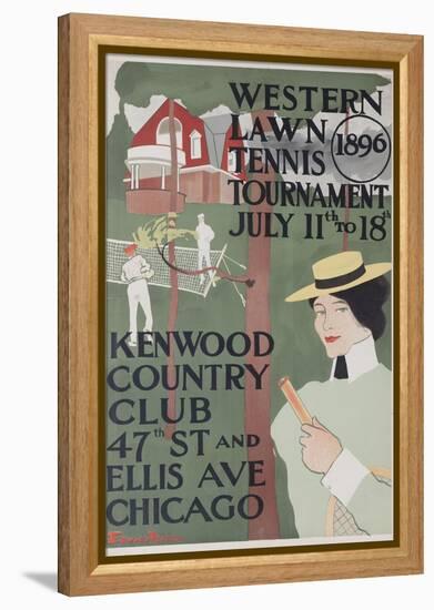 Western Lawn Tennis Tournament Kenwood Country Club Poster-null-Framed Premier Image Canvas