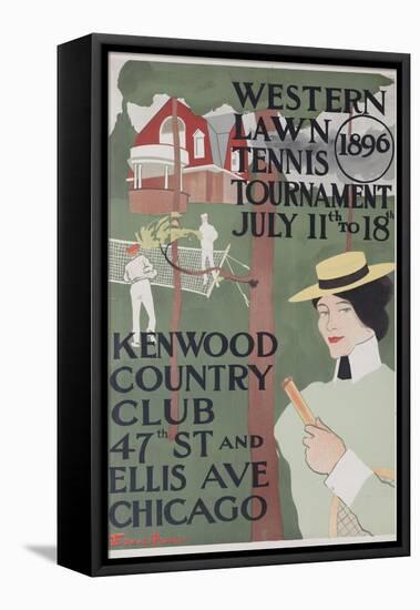 Western Lawn Tennis Tournament Kenwood Country Club Poster-null-Framed Premier Image Canvas