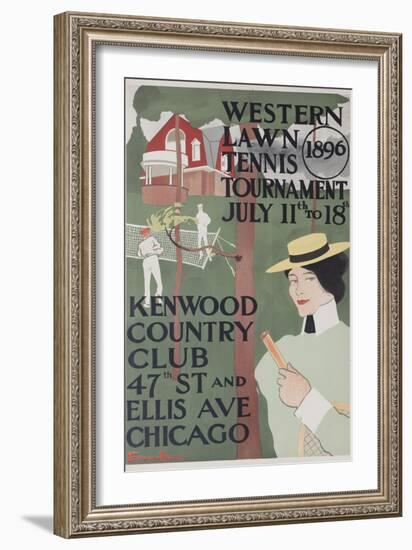 Western Lawn Tennis Tournament Kenwood Country Club Poster-null-Framed Giclee Print