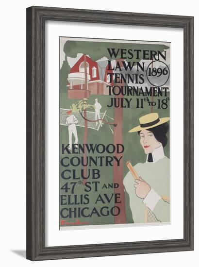 Western Lawn Tennis Tournament Kenwood Country Club Poster-null-Framed Giclee Print