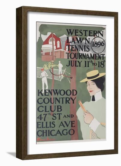 Western Lawn Tennis Tournament Kenwood Country Club Poster-null-Framed Giclee Print