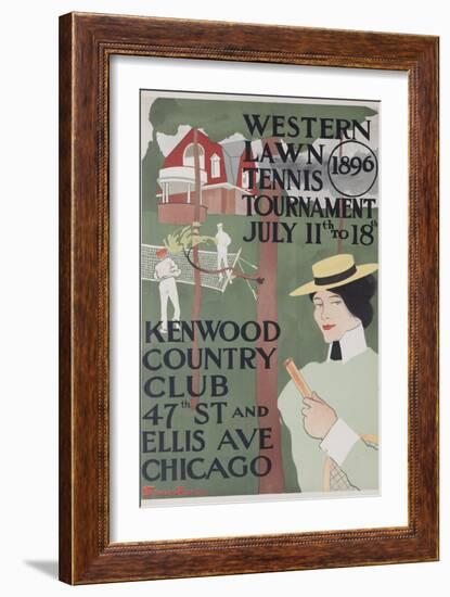 Western Lawn Tennis Tournament Kenwood Country Club Poster-null-Framed Giclee Print