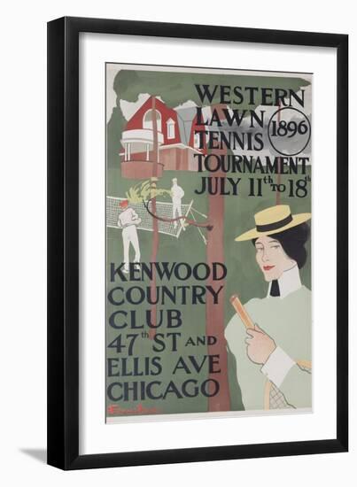 Western Lawn Tennis Tournament Kenwood Country Club Poster-null-Framed Giclee Print