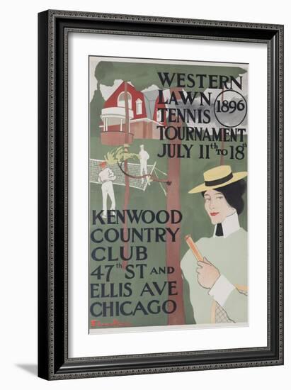 Western Lawn Tennis Tournament Kenwood Country Club Poster-null-Framed Giclee Print