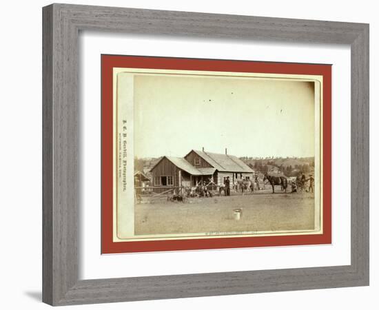 Western Ranch House-John C. H. Grabill-Framed Giclee Print