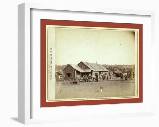 Western Ranch House-John C. H. Grabill-Framed Giclee Print