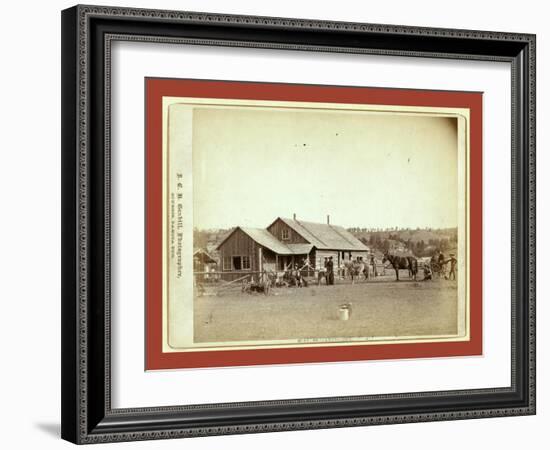 Western Ranch House-John C. H. Grabill-Framed Giclee Print