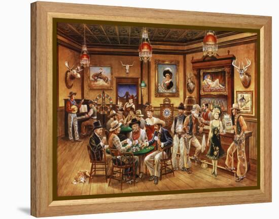 Western Saloon-Lee Dubin-Framed Premier Image Canvas