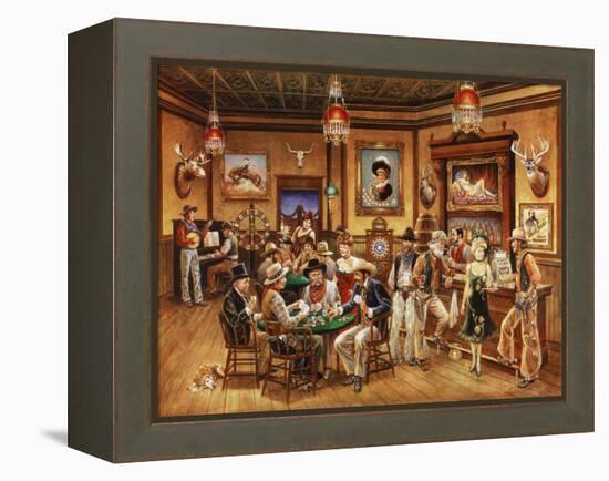 Western Saloon-Lee Dubin-Framed Premier Image Canvas