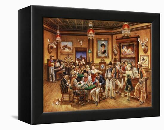 Western Saloon-Lee Dubin-Framed Premier Image Canvas