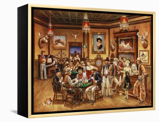 Western Saloon-Lee Dubin-Framed Premier Image Canvas