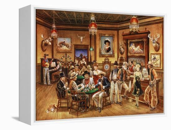 Western Saloon-Lee Dubin-Framed Premier Image Canvas