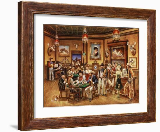 Western Saloon-Lee Dubin-Framed Giclee Print