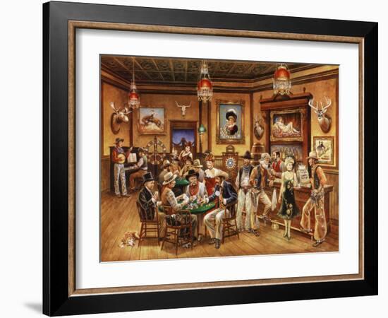 Western Saloon-Lee Dubin-Framed Giclee Print