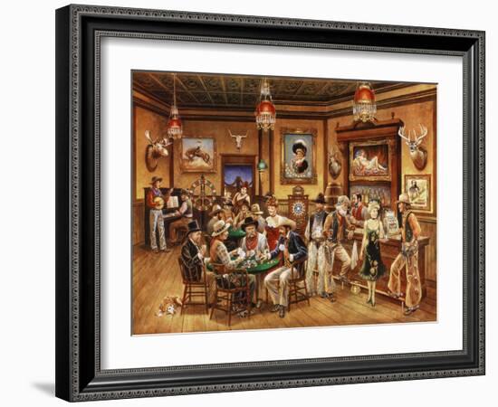 Western Saloon-Lee Dubin-Framed Giclee Print