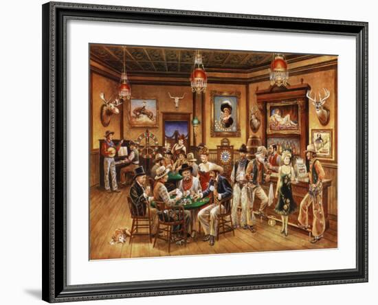 Western Saloon-Lee Dubin-Framed Giclee Print