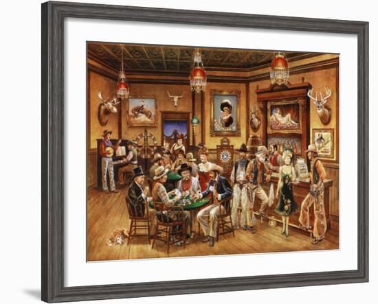 Western Saloon-Lee Dubin-Framed Giclee Print