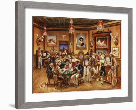 Western Saloon-Lee Dubin-Framed Giclee Print