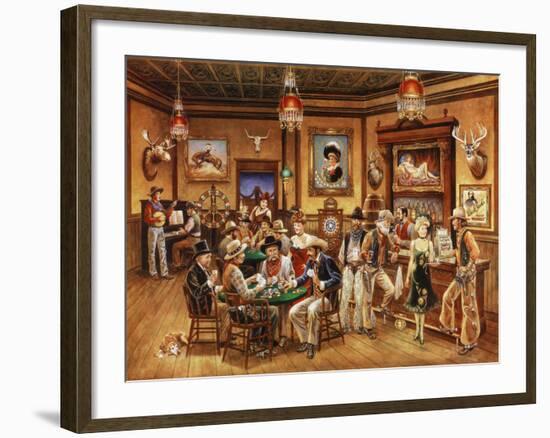 Western Saloon-Lee Dubin-Framed Giclee Print