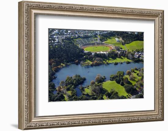 Western Springs, and Western Springs Stadium, Auckland, North Island, New Zealand-David Wall-Framed Photographic Print