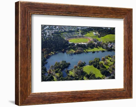 Western Springs, and Western Springs Stadium, Auckland, North Island, New Zealand-David Wall-Framed Photographic Print