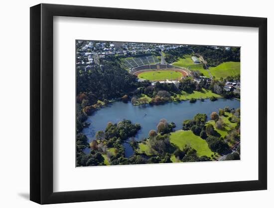 Western Springs, and Western Springs Stadium, Auckland, North Island, New Zealand-David Wall-Framed Photographic Print