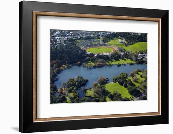 Western Springs, and Western Springs Stadium, Auckland, North Island, New Zealand-David Wall-Framed Photographic Print