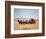 Western Stagecoach Pulled by a Six Mule Team-null-Framed Giclee Print