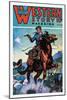 Western Story Magazine: Gunning 'Em Down-null-Mounted Art Print