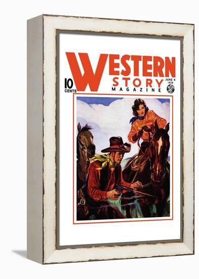 Western Story Magazine: Living the Cowboy Way-null-Framed Stretched Canvas