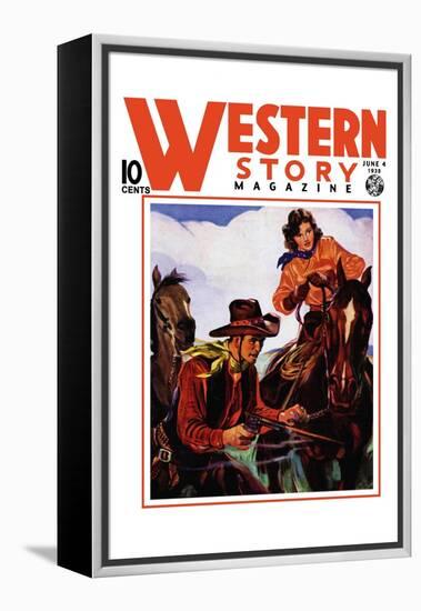 Western Story Magazine: Living the Cowboy Way-null-Framed Stretched Canvas