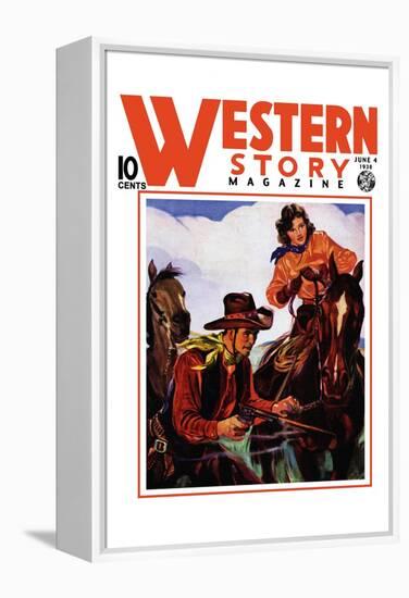 Western Story Magazine: Living the Cowboy Way-null-Framed Stretched Canvas