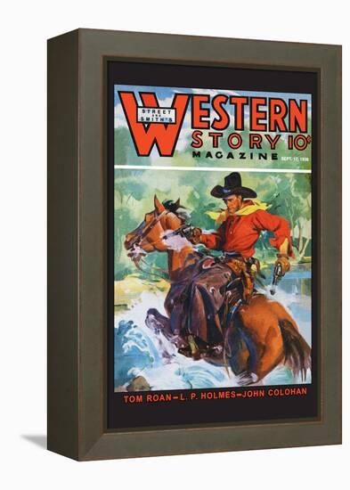 Western Story Magazine: No Limits-null-Framed Stretched Canvas