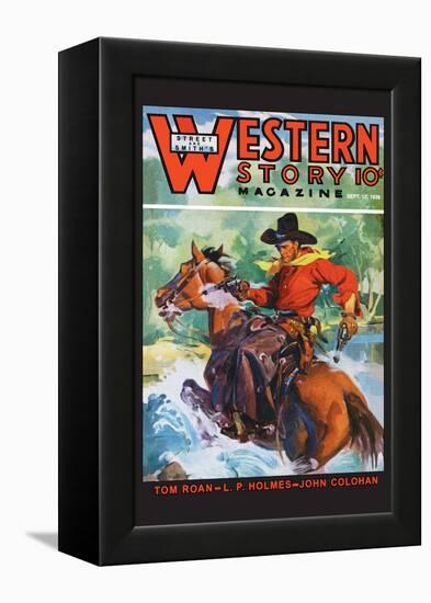 Western Story Magazine: No Limits-null-Framed Stretched Canvas