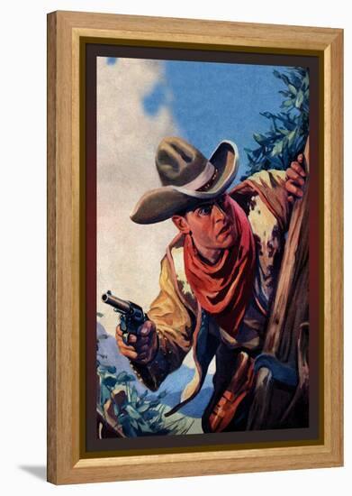 Western Story Magazine: On the Black Ridge-null-Framed Stretched Canvas